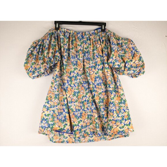 Anthropologie Mable Dress Womens Medium Floral Off-Shoulder Puff Sleeve - Picture 7 of 8